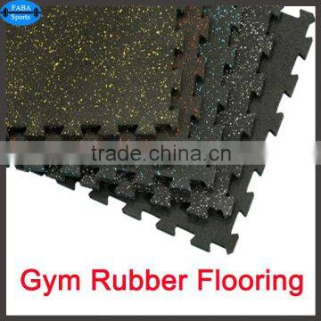 Gym Interlocking rubber tiles Factory price interlocking rubber flooring