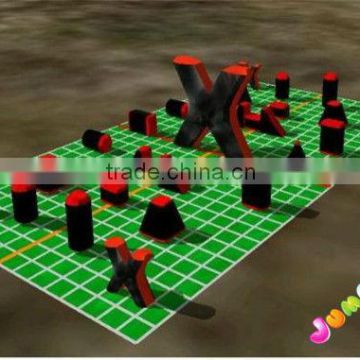 23pcs Inflatable laser tag arena commercial bunkers for paintball field