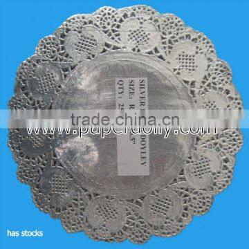 Silver Foil Doilies-95sizes in round, oval,rect, square,heart