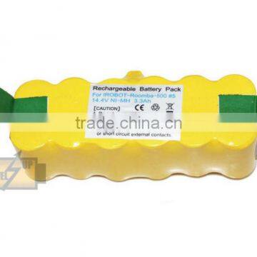 Replacement cleaner battery for iRobot Roomba battery 560 610 780 80501 14.4V 3300mAh Ni-Mh