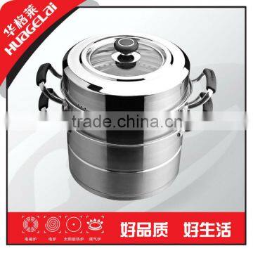 2014 NEW DESIGN 2-layer Steamer Set,As seen on TV (18-0 stainless steel)