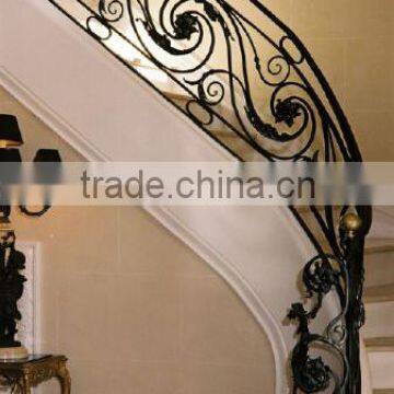 Decorative Wrought Iron Indoor Stair Railings