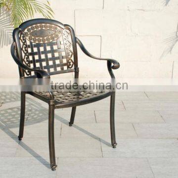 2016 New Design Outdoor Cast Aluminum Garden Dining Set Round Table With Cushion photo-3