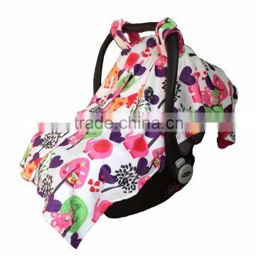 2016 MOST POPULAR MINKY CAR SEAT CANOPY BABY CARRIER COVER