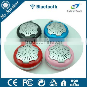 S307 2015 wholesale electronic round bluetooth speaker with hook for outdoor