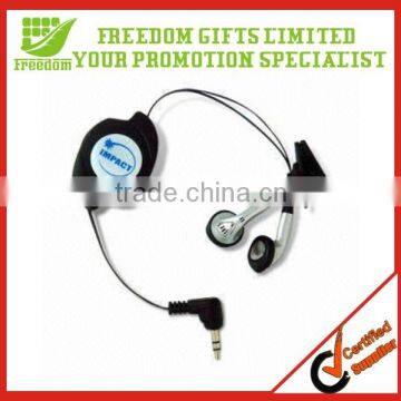 New Design Promotional Retractable Earphone