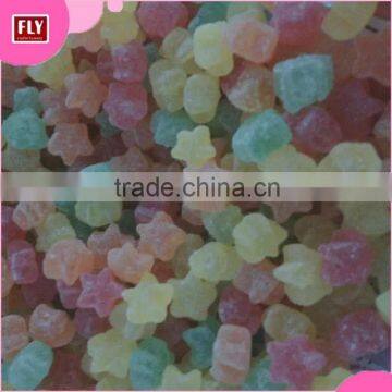 Halal Heath Food Sugar/sour Coated Colorful Soft Star Jelly Candy