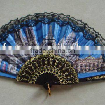 23cm advertising plastic with lace fan