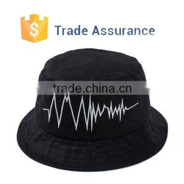 High Quality Black Cotton Bucket Hat,White Bucket Hat ,Embroidery Bucket Hat Wholesale