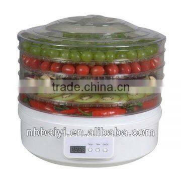 Digital food dehydrator with adjustable tray