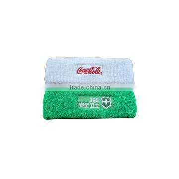 Promotional Embroidery Cotton Sport Sweat Headband