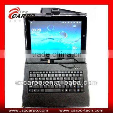 7 inch Tablet PC Keyboard with Leather Case black for Mini Laptop