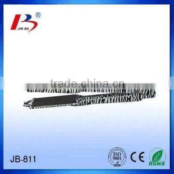 JB-811 hot sale wide hair straightener with zebra paint