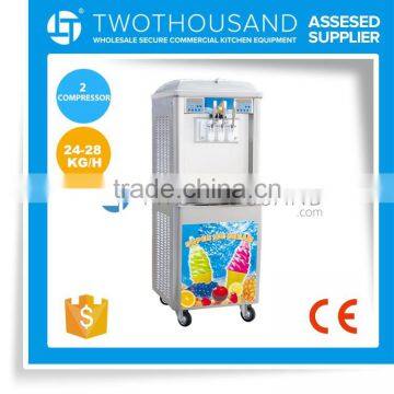 Ice Cream Machine - 24-28 KG/H, Tecumseh/Aspera, Two Compressor, Aisi 201, CE, TT-I97C1