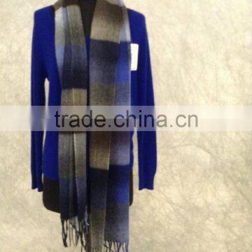 Fashional cashmere scarf with fringles