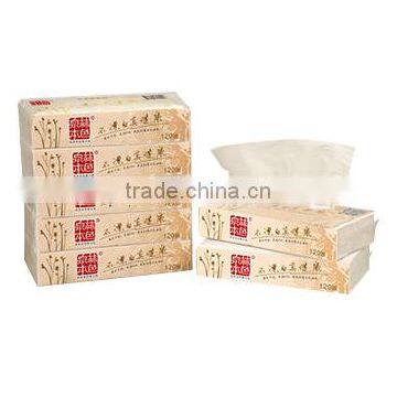 Tranlin Natural Unbleached Virgin Pulp Wheat Straw Facial Tissue