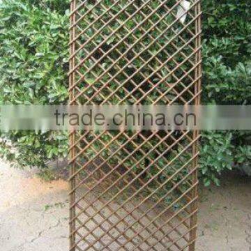 Brown Willow Trellis Fence Fencing Screen