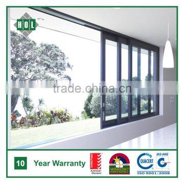 Australia standard AS2047 multi sash aluminium sliding windows for balcony