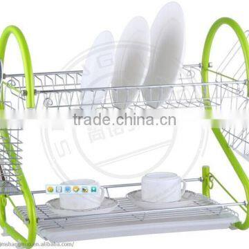 "2"Shape Iron Wire Dish Rack Dish Holder Dish Drainer