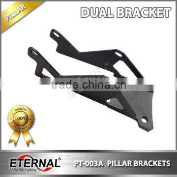 Offroad ATV UTV Jeep Wrangler Pillar A Dual Cube Pod Led Work Light Brackets photo-2