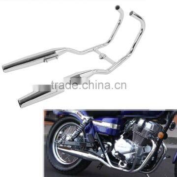 Chrome Two Side Exhaust Muffler for Honda CMX250 Rebel 250 1985-2014 86 96 06 08 photo-5