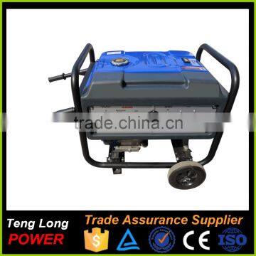 Portable Single Phrase 6.0kw gasoline generator for household