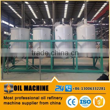 New special high technology vegetable crude oil refining machinery