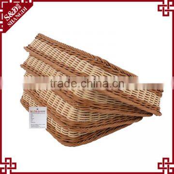Top Quality Factory Handcraft Plastic Rattan Cheap Price Wholesale Produce Baskets photo-6