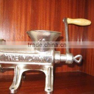 12# Cast Iron Manual Electroplated Tin Meat Mincer