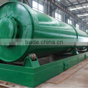 environment friendly 10tons continuous plastic recycling pyrolysis plant