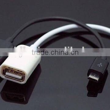 Micro USB 2.0 OTG Adapter Cable For smart phone