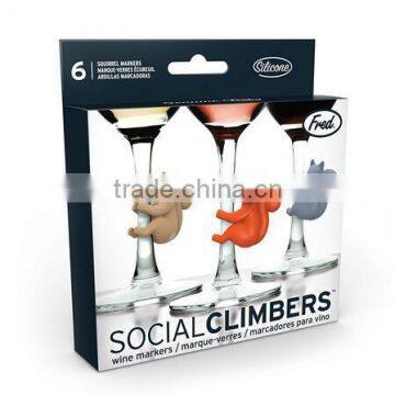 Silicone Social Climbers Squirrel Drink Markers photo-3