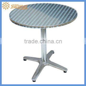 4 Legs Smooth Stainless steel Aluminium frame Round dining chair L83206