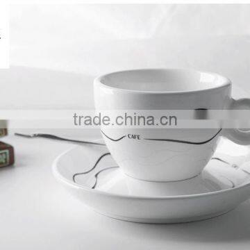 Haonai new style high quality new bone china coffee cup and saucer