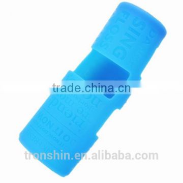 Transparent bottle decoration use silicone injection molding bottle cap shrink sleeve