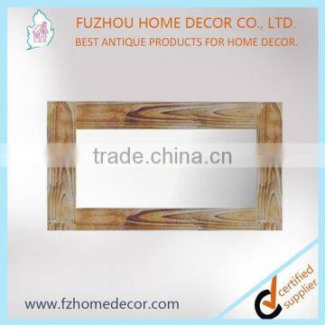 Unfinished wooden plain wall mirror frame for dressing