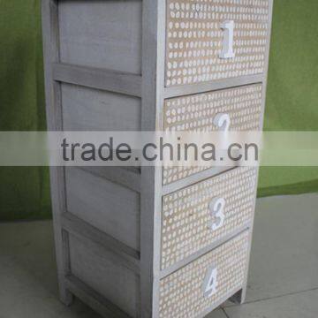 Unfinished Solid Bright White Color Wooden Furniture for 4 Hole photo-3