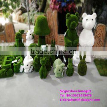 H08062 customize all kinds of artificial grass animal green grass rabbit fake animal