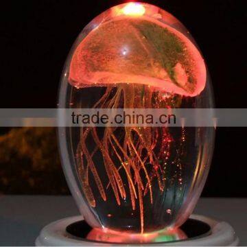 LED 3d Laser Jellyfish Crystal Gift Items photo-4