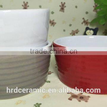 Stocked Nice Colorful Porcelain Round Ceramic Soup Bowl