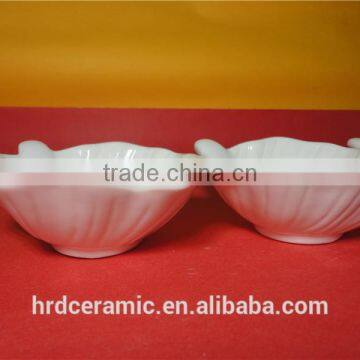 Stocked Wholesale Best Prices Porcelain Bowl Ceramic Dish Leaf Shape photo-2
