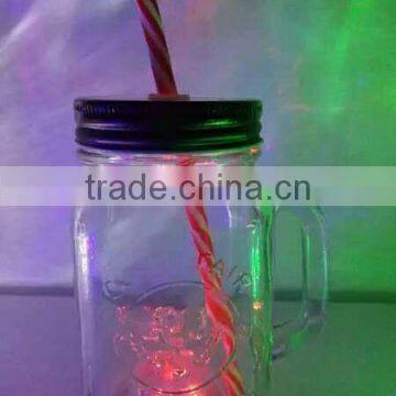 500ml Maison Glass Bottle With Metal Hole in the Centre for Straw