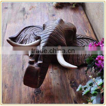 Modern Home Wall Decor Hanging Polyresin Elephant Head Figure Wholesale photo-2
