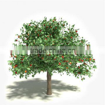 2017 hot sale cheap artificial apple tree plastic tree decorative large foliage plants