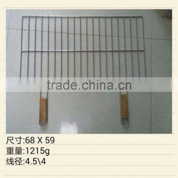Double Handle Stainless Steel Barbecue Bbq Grill Wire Mesh Net photo-3