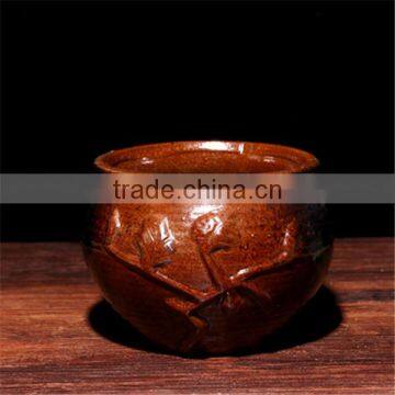 Yixing Indoor Mini Clay Flower Pots, Ceramic Cup Shaped Flower Pot photo-3