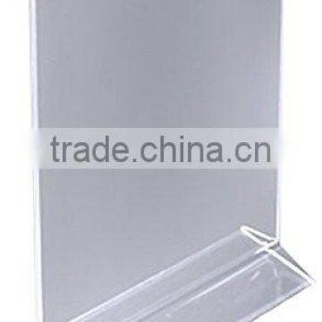 Clear Acrylic Upright Plexiglass Plastic Sign Holder With Slant Back Menu Ad Frame Table Card Display photo-6