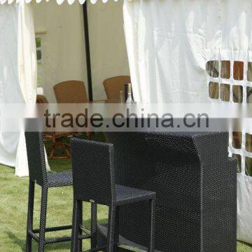 patio rattan bar counter and chairs