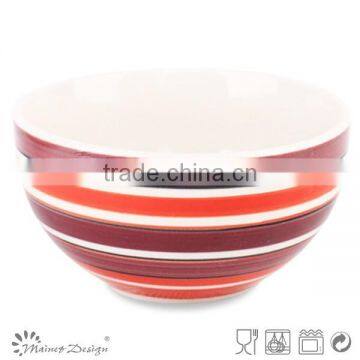 Colorful Stoneware Rice Serving Bowl photo-2