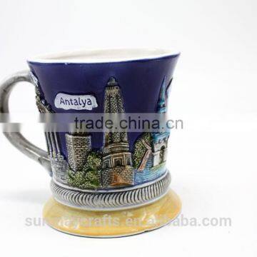 Wholesale Custom High Quality Turkey Kemer Souvenir Ceramic Cup for Sale photo-2